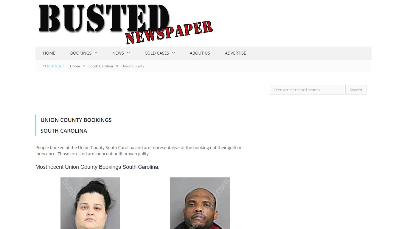 Union County, SC Mugshots - BUSTEDNEWSPAPER.COM
